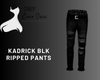 Kadrick Blk RIpped Pants