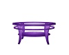 purple end table 
