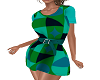 Emerald Pattern Dress