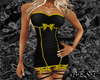 Dress Black - Yellow