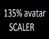 135% avatar scaler