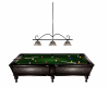 classy brown pool table