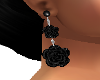 ~Black Rose Earrings~