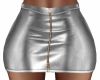 Silver mini skirt zipp