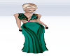 emerald cutout dress