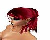 red hair in pony tail