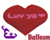 Luv heart balloon