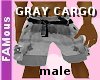 [FAM] Gray Cargo Shorts