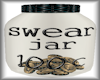 Teal/Black Swear Jar