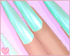 Pearl Aqua Nails