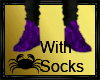 Purple Animated W/Socks