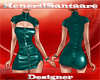HS-Turquoi Leather Dress