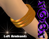 [X] 3 Gold Armbands -L-