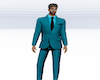 Blue Green Suit
