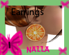 Tapuz (orange) Earrings