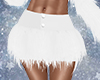 Fur Skirt White