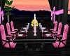 Black Pink Dinner Table