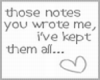 Love notes