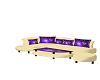 purple and ivory couch