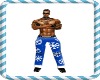 blue holiday pants men