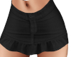 Black Denim RL Skirt