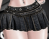 V: Denim pleat skirt /bl