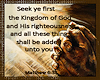 Matthew 6:33 Poster