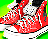 Red Chrome Hearts Chucks