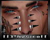 Silver& black Nosespike