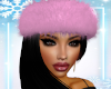 Alba Pink Fur Headband