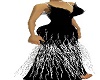 Black feather gown
