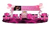 Pink birthday throne