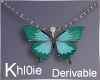 K derv butterfly necklac