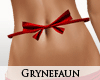 Red bow belt