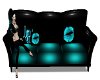 PVC Teal Lips Couch