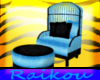 Blue&Black Cuddle Chair