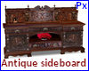 Px Antq carved sideboard