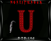Red "u" Letter
