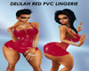 Delilah Red PVC Lingerie