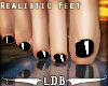 Realistic Feet.|Black