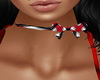 Red Black Bow Choker