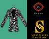 pattern silver black top