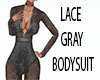 [JD] Lace Gray Bodysuit