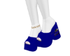 Axh blue block heels