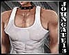 Wet Muscled Tank White