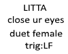 close eyes duet female