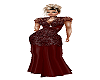 {LDs} Lace Gown Deep Red