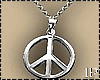 Peace Symbol Silver Lace