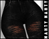 ɳ Ripped Blk Jeans RLL