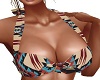 Native print bra top